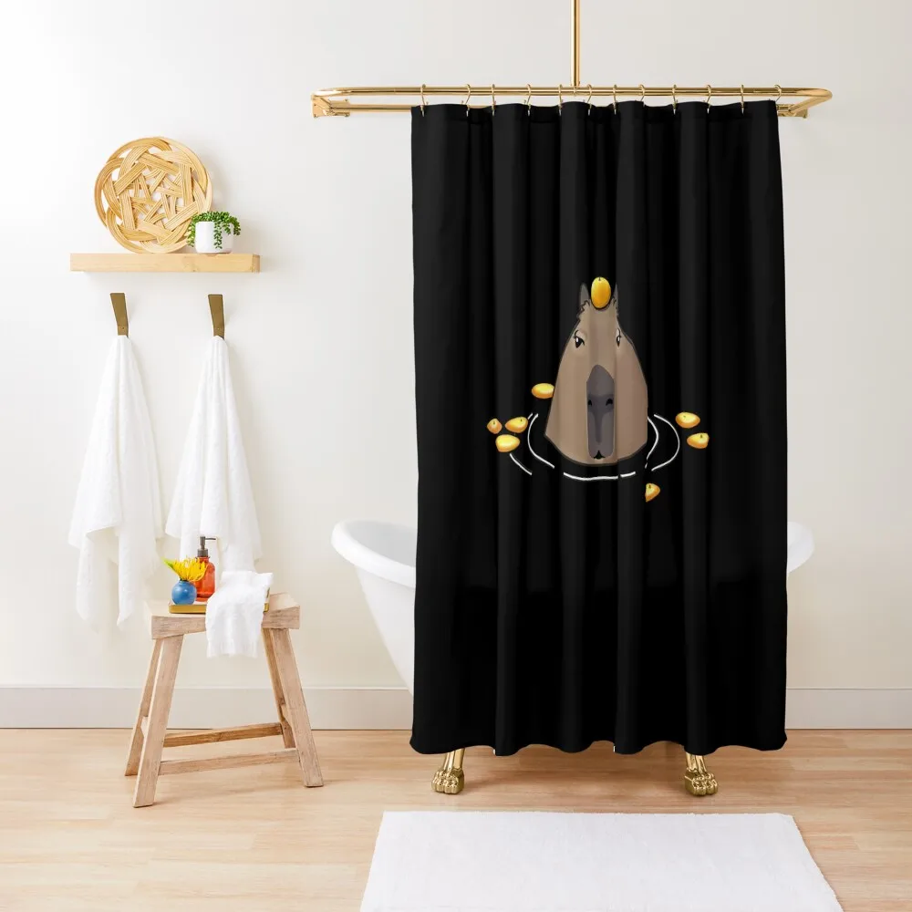 

Capybara Shower Curtain Shower Bath Bathroom Fabric Accessories For Shower And Services Curtain