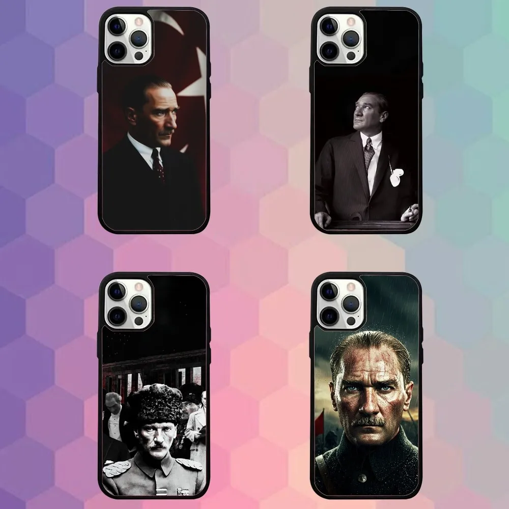 

Turkey Mustafa Kemal Ataturk Phone Case For iPhone 16e,16,15,14,13,12,11,Plus,Pro,Max,Mini Magsafe Magnetic Wireless Charging