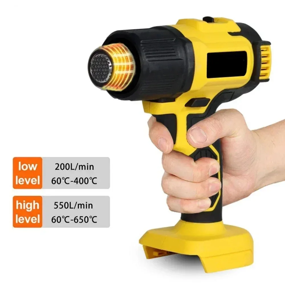 

300-550℃ Rechargeable Cordless Electric Heat Gun for Makita 18V Battery Temperature Adjustable Handheld Hot Air Gun with Nozzles