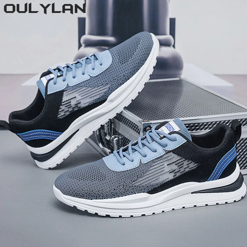 Male Comfortable Outdoor Anti-slip Running Shoes Men's Breathable Mesh Sports Shoes 2024 Fashion Casual Lightweight Sneakers