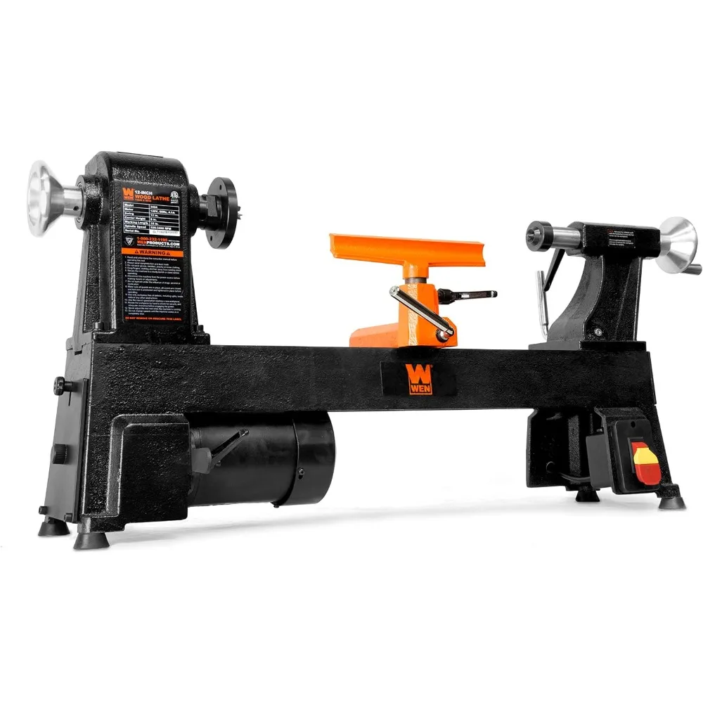 4.5-Amp 12-Inch by 18-Inch 5-Speed Benchtop Wood Lathe