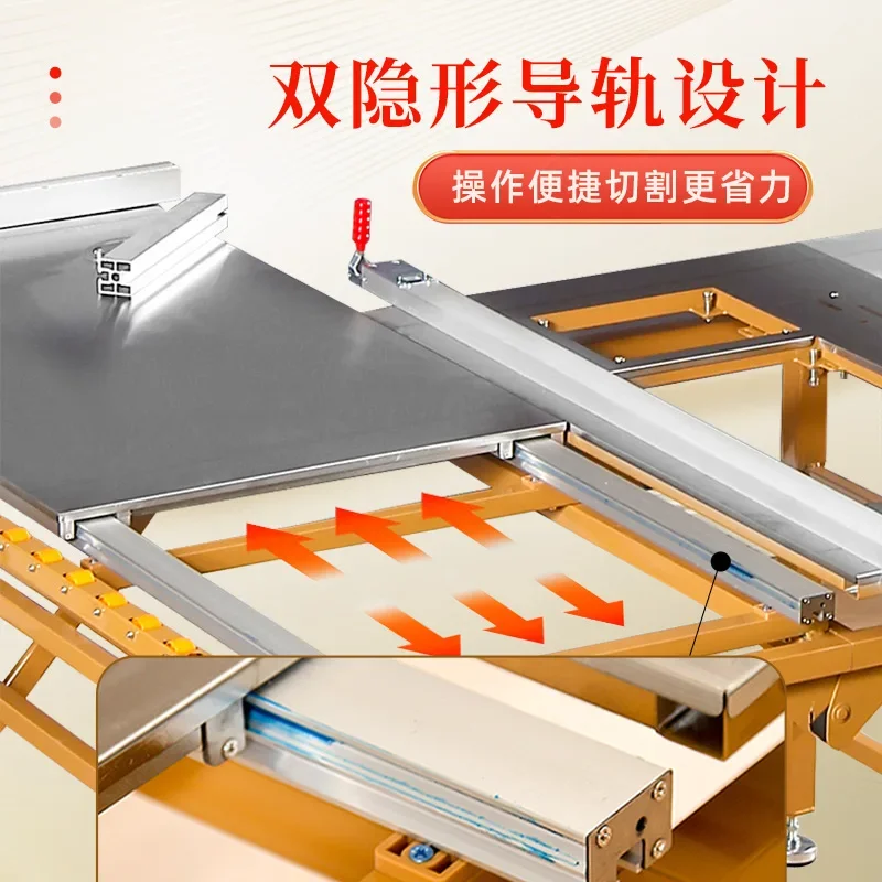 Woodworking table saw special workbench precision quasi-push table saw multi-functional folding saw table dust-free child and mo