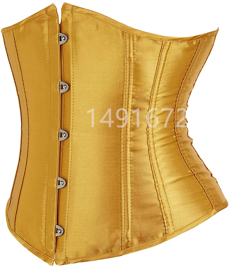 Underbust corset top cintura cincher cinto de corpo de forma de treino mais tamanho lingerie gótico espartilhos espartilho korse corsetto preto