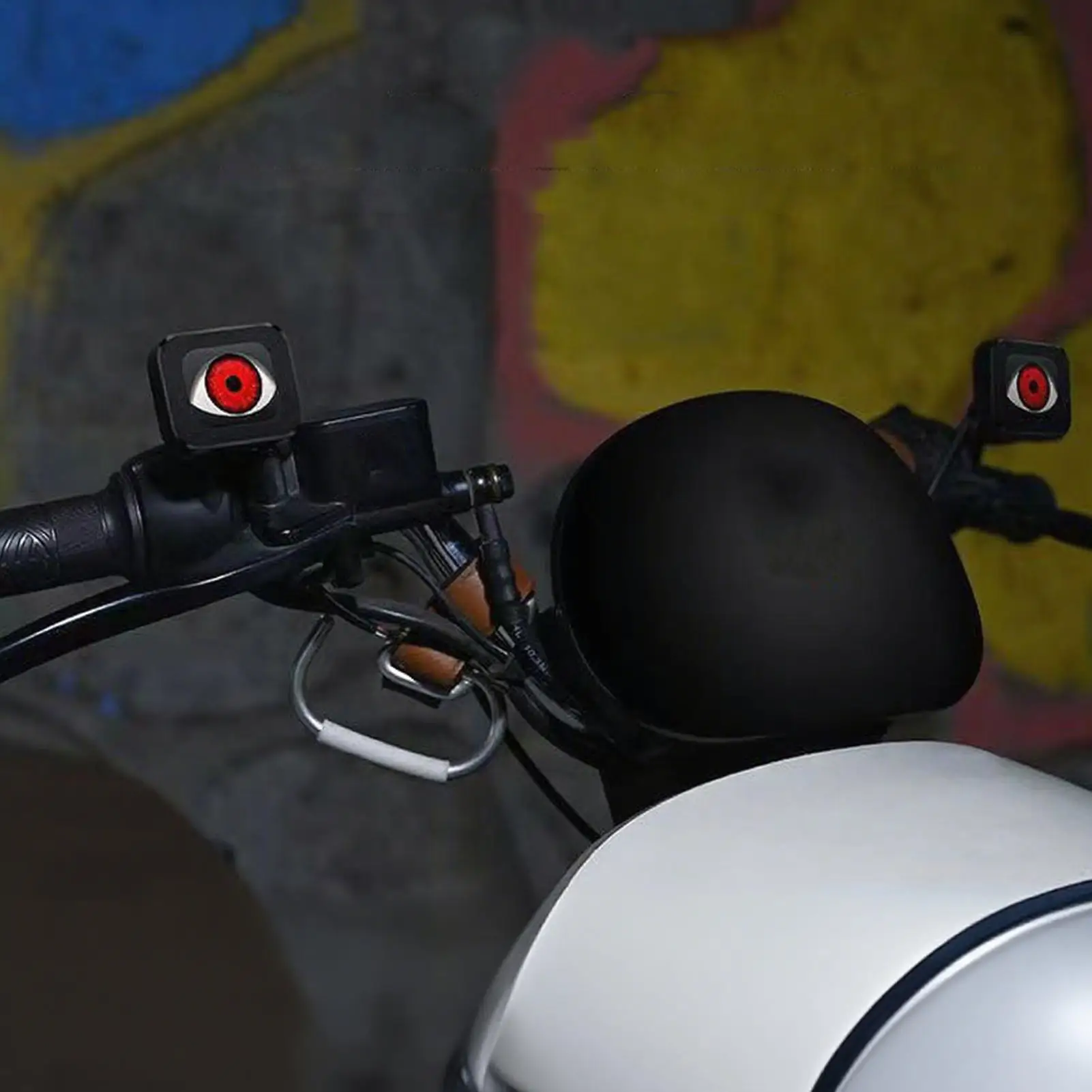 Motorcycle Devil Eye Headlight for Car, Dynamic Adjustable Eye Pattern, Remote Control Led Motorcycle Headlights Devil Eye