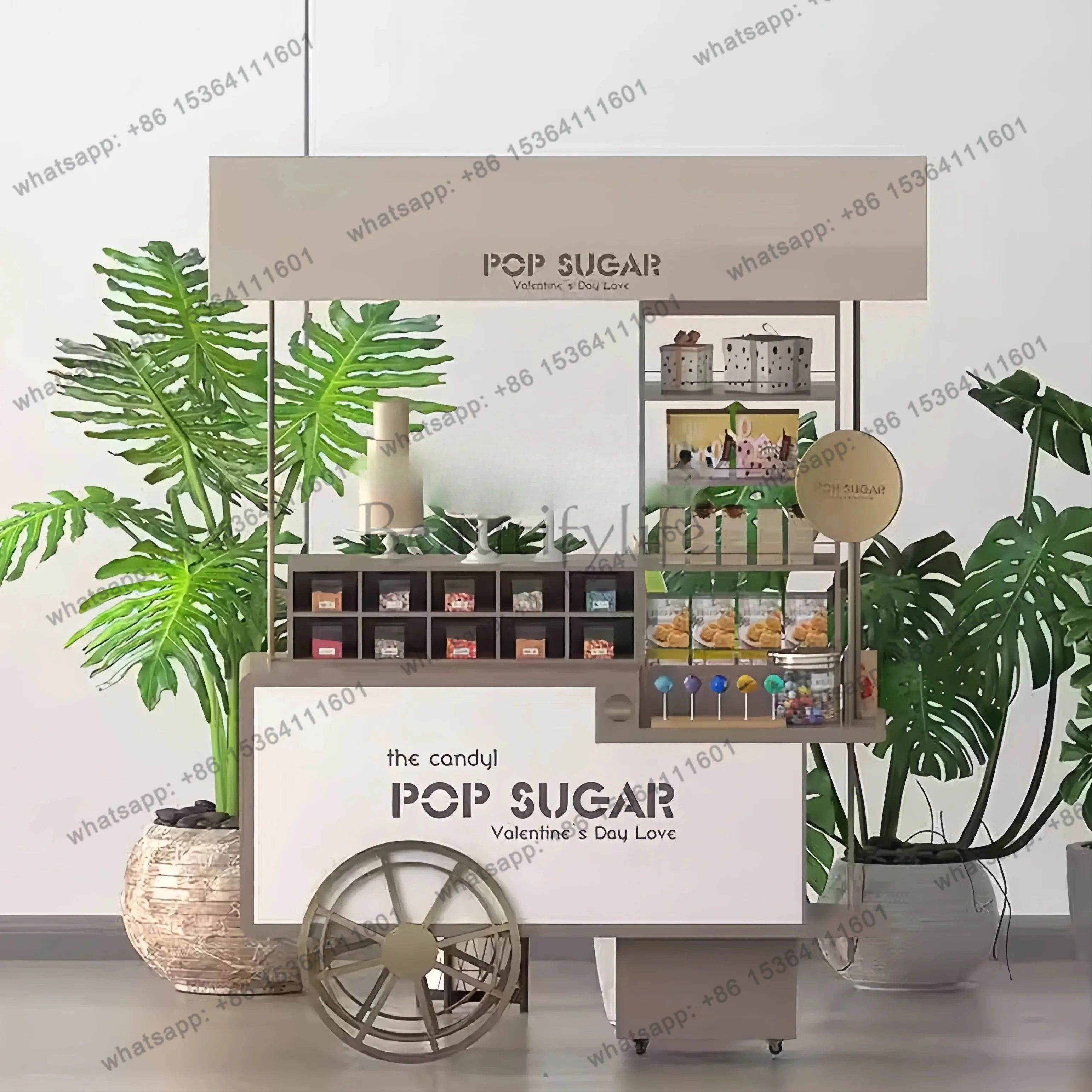 FG10Display stand Multifunctional mobile coffee truck, commercial promotional vehicle mobile exhibition