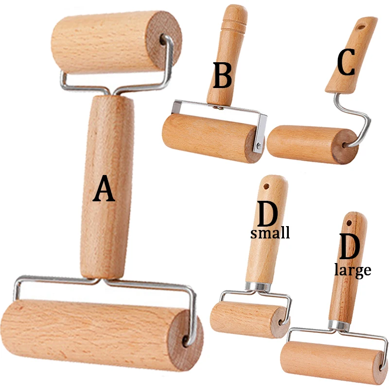 Wooden Rolling Pin Pastry and Pizza Baker Roller Wooden Baking Crush Nuts Crackers Cookies Kitchen Utensils for Pastry Kitchen
