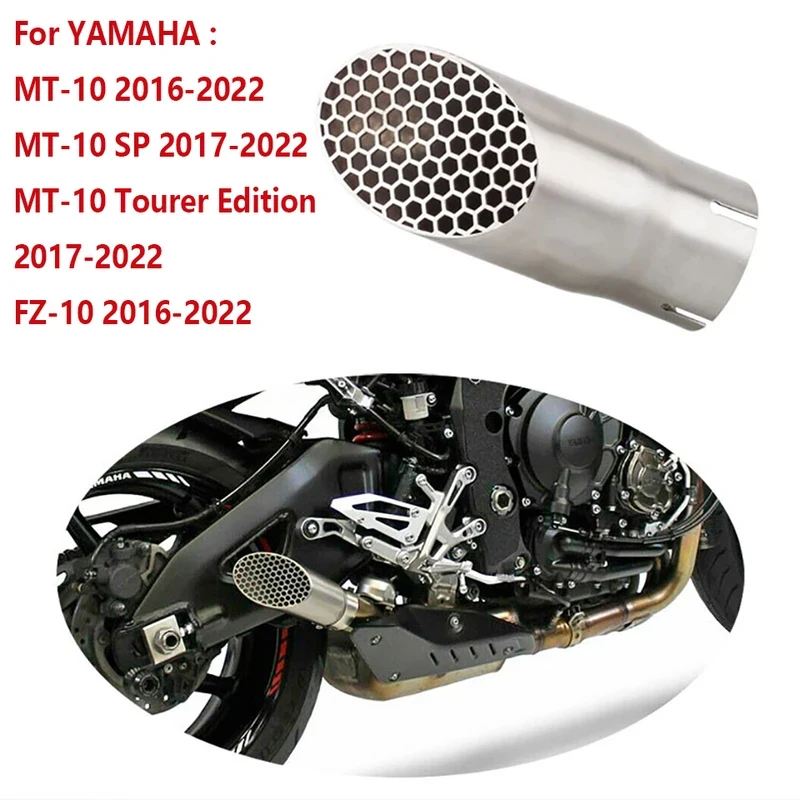 GP Racing Style Modified Motorcycle Exhaust Muffler For Yamaha MT-10 FZ-10 2016-2022 MT-10 SP Tourer Edition 2017-2022