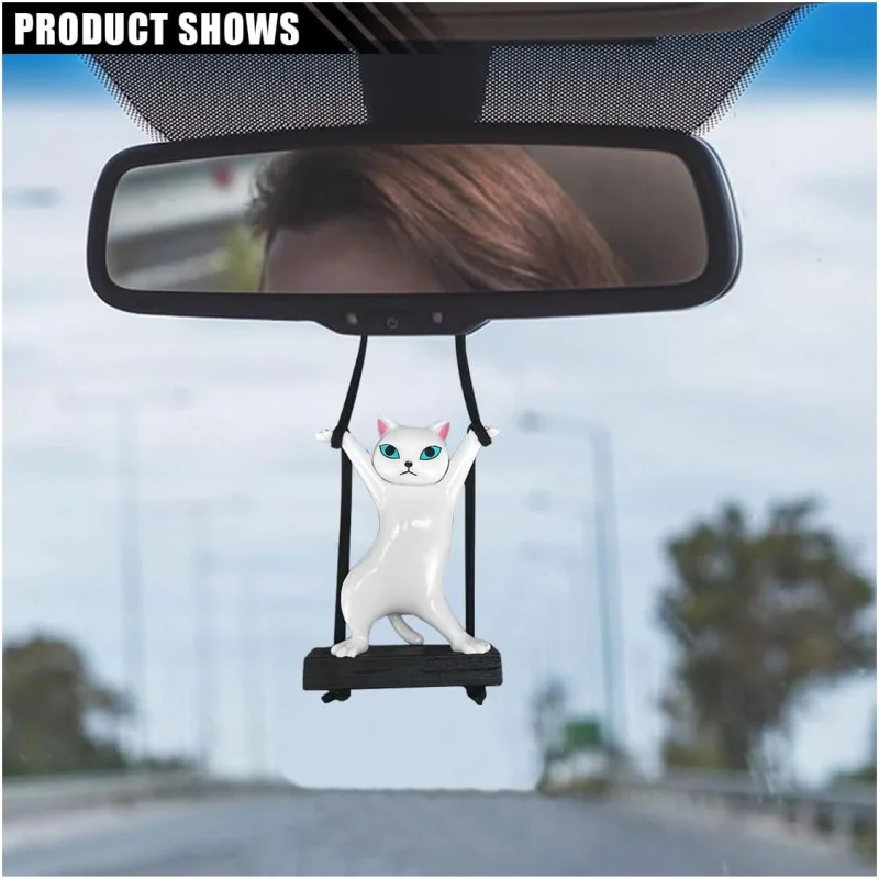Ornamento de suspensão de carro bonito, pingente de espelho retrovisor de balanço, decoração, pingente de acessórios interiores fo