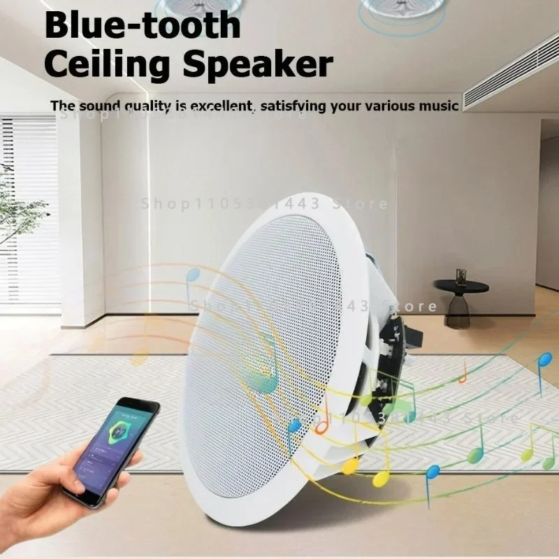 Active and Wired Ceiling Speaker Home and Commercial Background Music Stereo AUX 10W Caixa De Som Home Theater Bluetooth Speaker