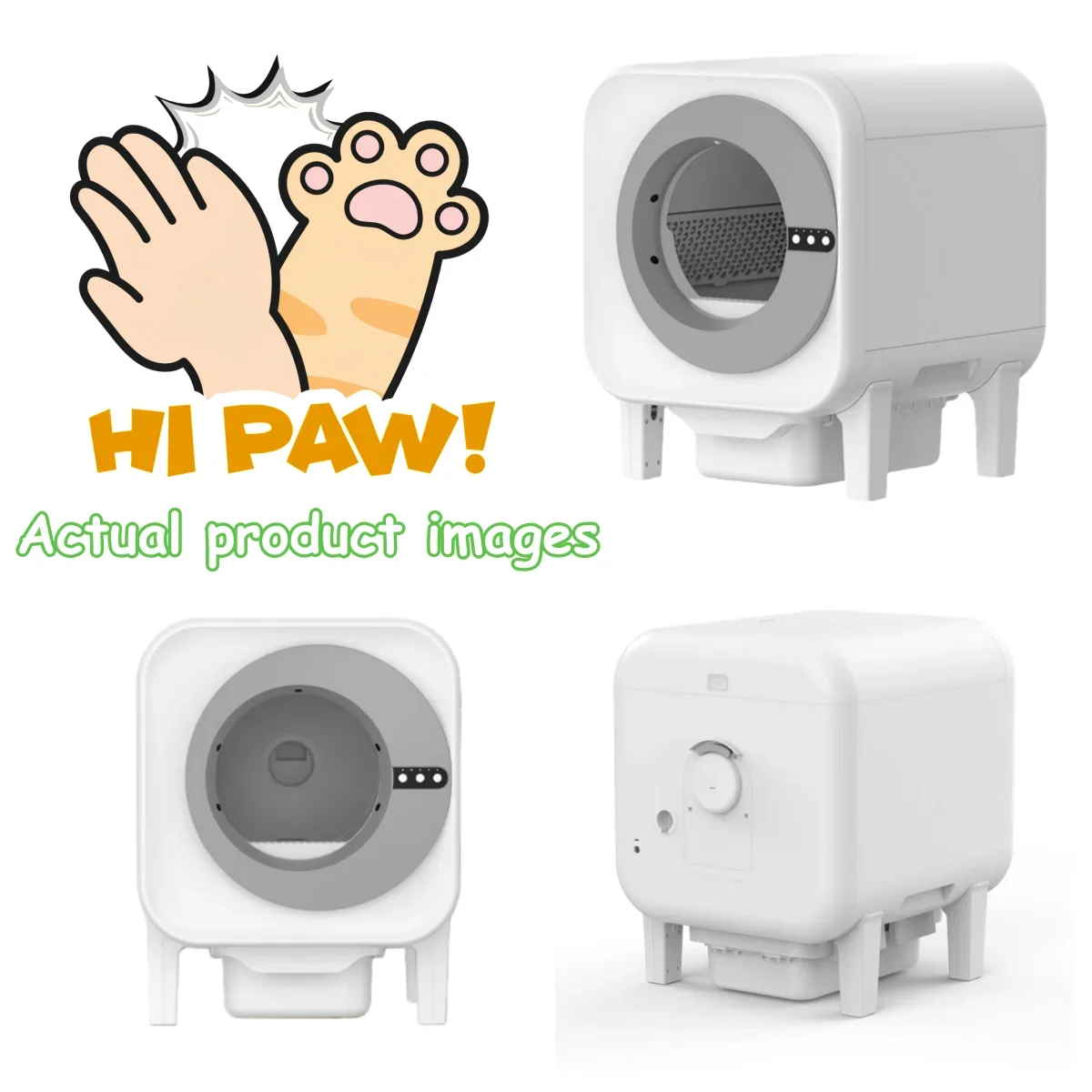 68L Large Self-Cleaning Automatic Cat Box Low Noise App Wifi Remote Control Automatic Cat Toilet Smart Cat Box