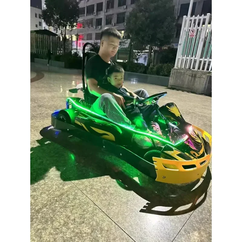 

Electric Go Kart 24V Battery Powered Pedal Go Karts for 6+ Kids Adults Ride on Car Electric Vehicle Car Racing Drift Car