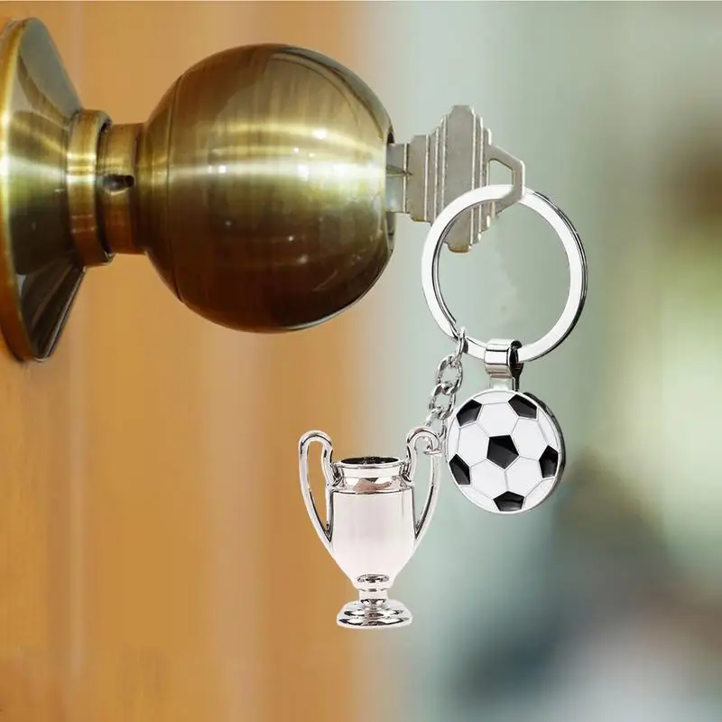 Football Key Ring Zinc Alloy Sports Keychain Cute Pendants For Keychains Sports Keychains Keychain For Drivers For Football Fans