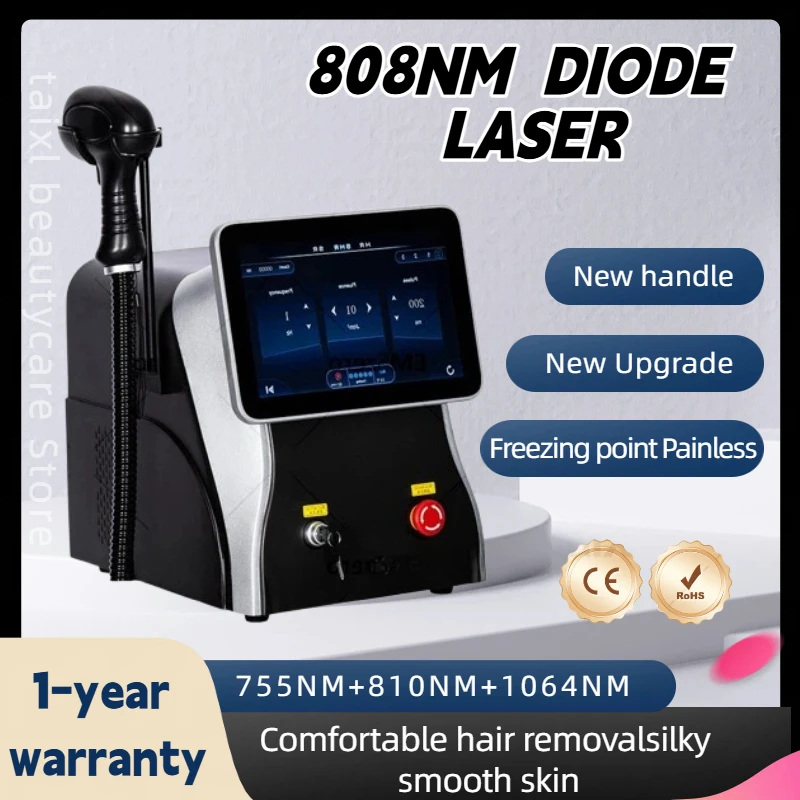 

New Style 3500W Professional Diode Laser 3 Wavelength 755 808 1064Nm Hair Removal Machine Peace Of Mind And Worry - Free