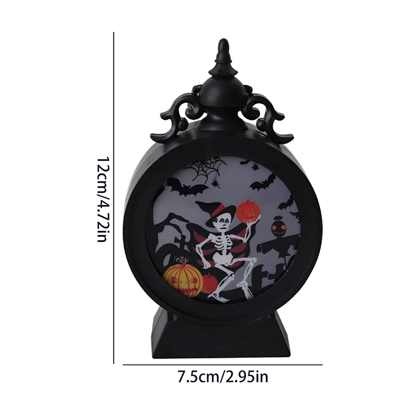 ハロウィーンの吊り下げ式カボチャランタン,目覚まし時計,LED,ゴーストランプ,キャンドルライト,レトロなオイルランプ,パーティー,家の装飾,ホラーアクセサリー