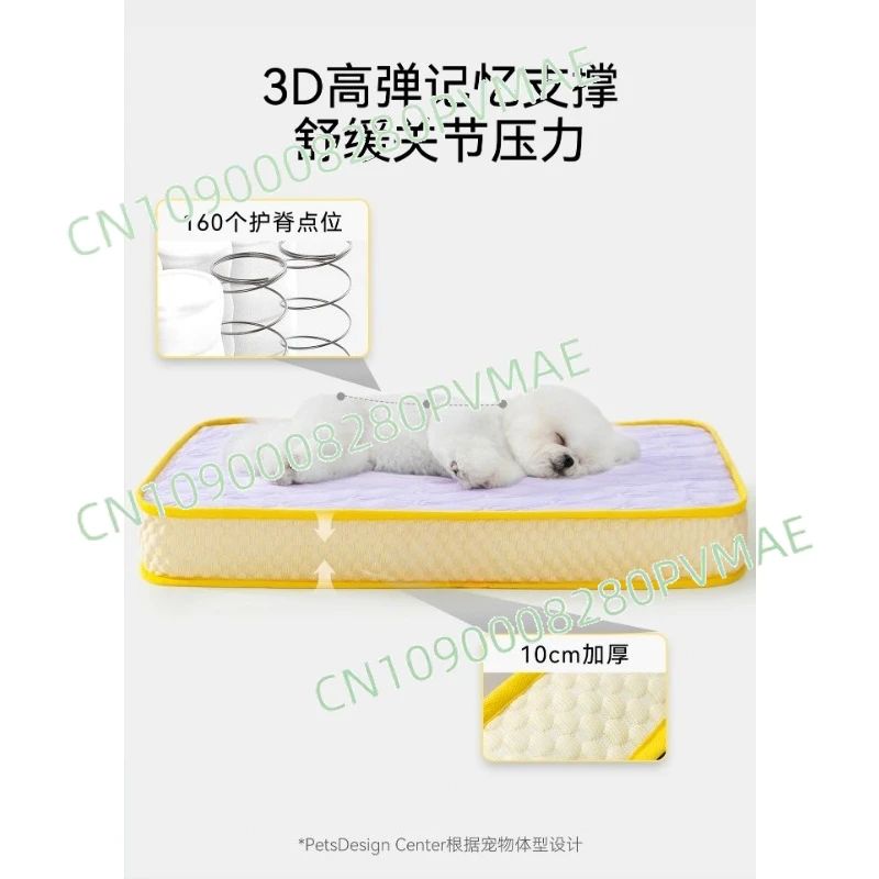 

Всесезонный ортопедический коврик для домашних животных — утолщенный матрас для защиты позвоночника для маленьких/средних/больших собак и кошек