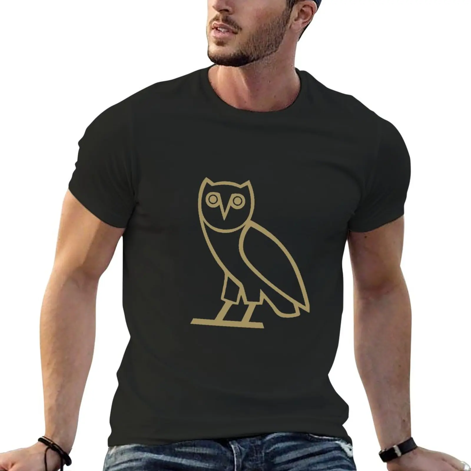 Owl T-Shirt man clothes oversized t shirts mens graphic t-shirts