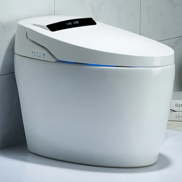 

Toilet,Simple Version Good Quality Automatic Toilet Bowl U Shape Floor Mounted Smart Toilet