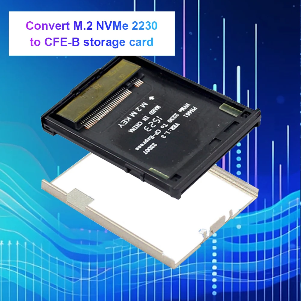 M.2 NVMe 2230 M-Key SSD To CFExpress Type-B NVME To CFExpress Adapter Support PCIE4.0 Expansion Memory Card Expansion Adapter