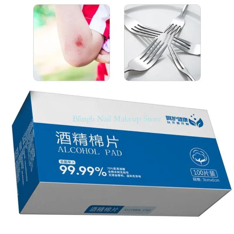 28TA 100Pcs/Box Portable Pad Cleansing Wet Wipes Tablet Individually Wrapped