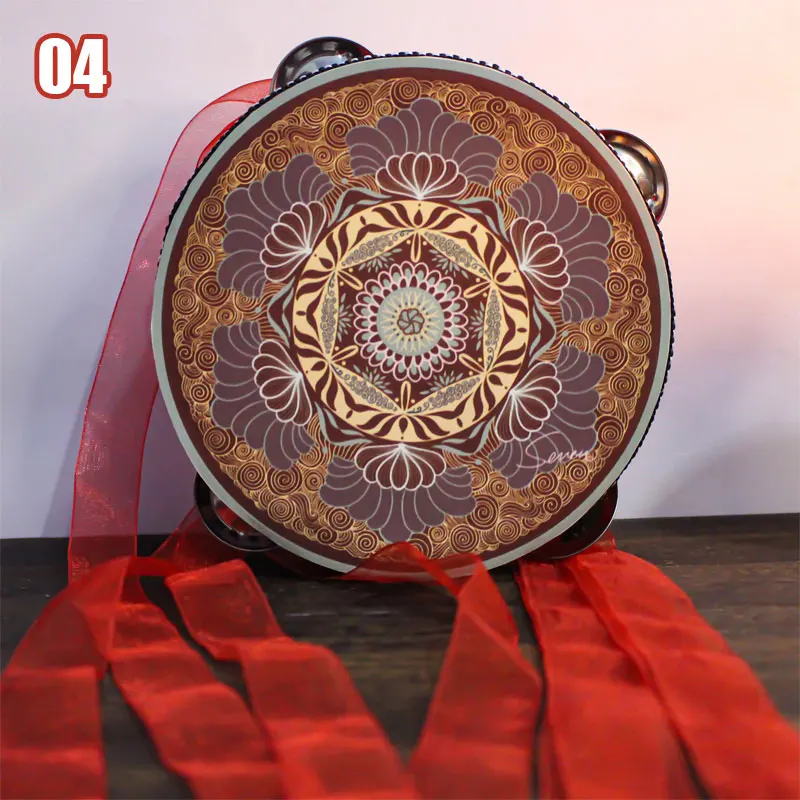 Uygur Ethnic Group Dance Hand Drum Stage Performance Ethnic Photography Props Chinese Style Beat Drums On The Tambourine