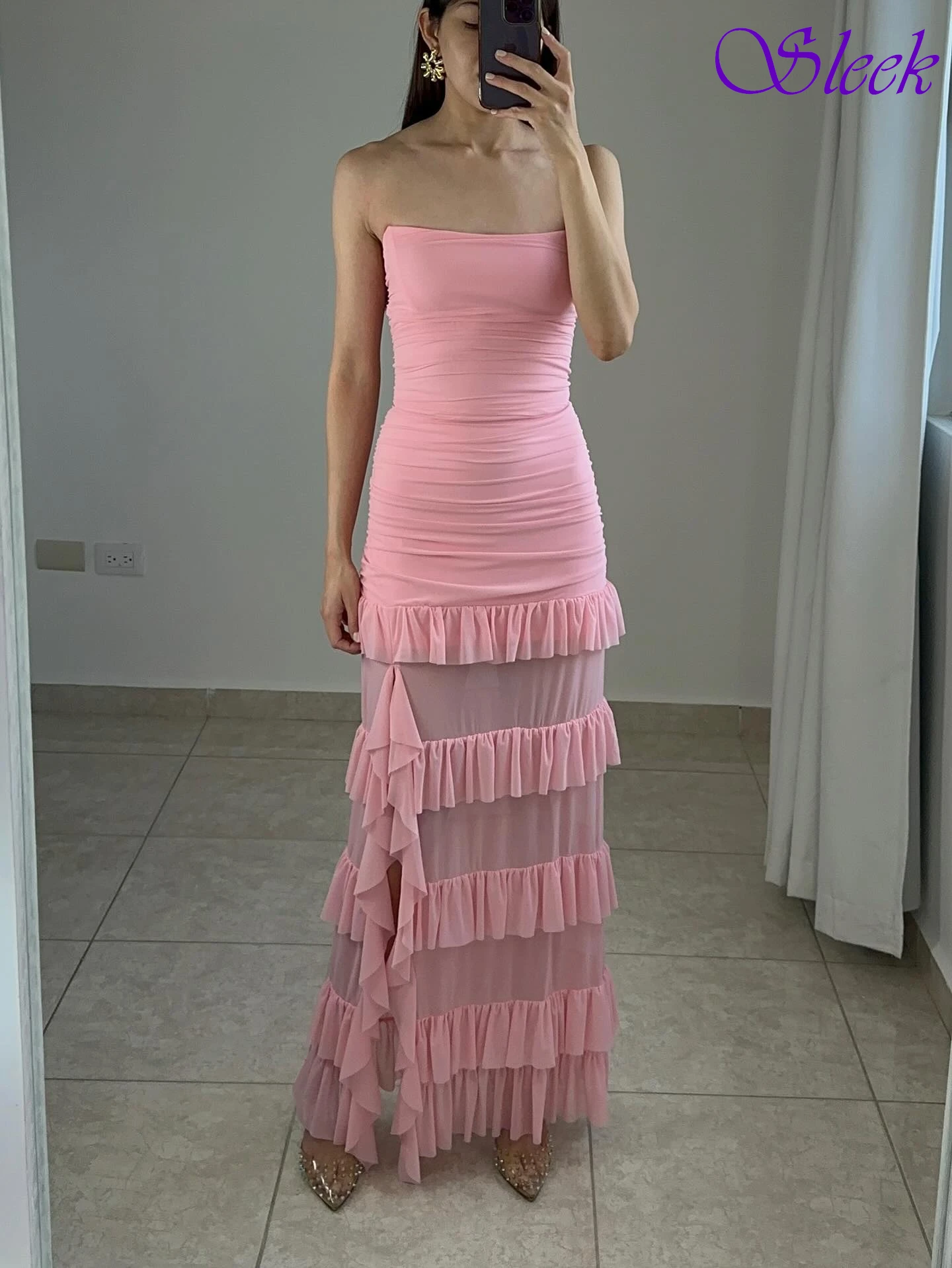 

Customized Straight Strapless Elegant Formal Evening Dress Modern Fashion Celebrity Gowns High Quality Bespoke Occasion Gowns