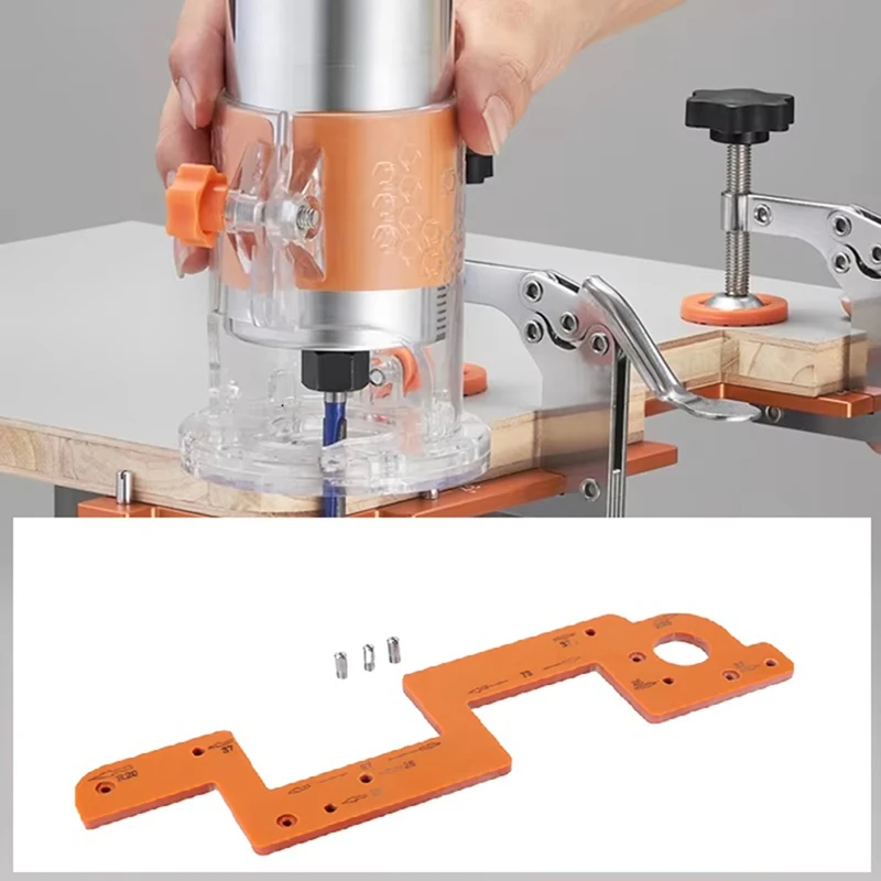 

AA81-Arc Grooving Auxiliary Tool Handle-Free Slotting Mold Woodworking Round Corner Radius Template For Wardrobe Handle