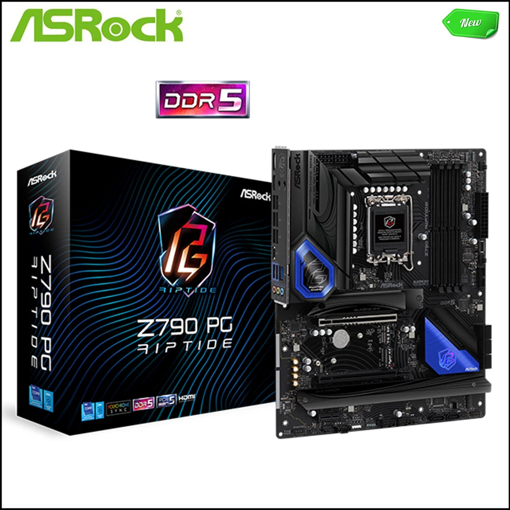 

NEW For ASROCK Z790 PG Riptide Motherboards LGA 1700 DDR5 128GB ATX For Intel Z790 Desktop Mainboard M.2 NVME SATA III USB3.0