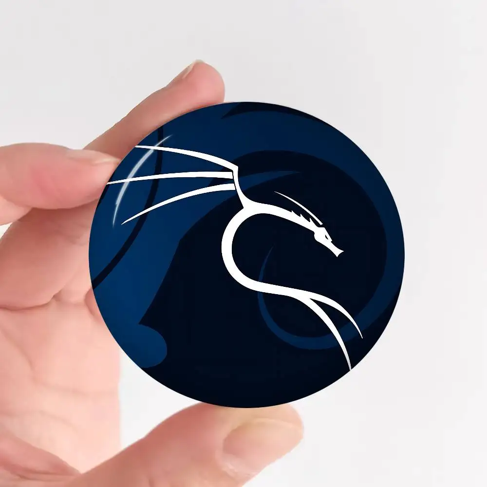 K-Kali Linux 32/44/58mm Round Cartoon Brooches Handmade Pins For Backpack Jewelry Accessories Gifts Creative Badge - view 6