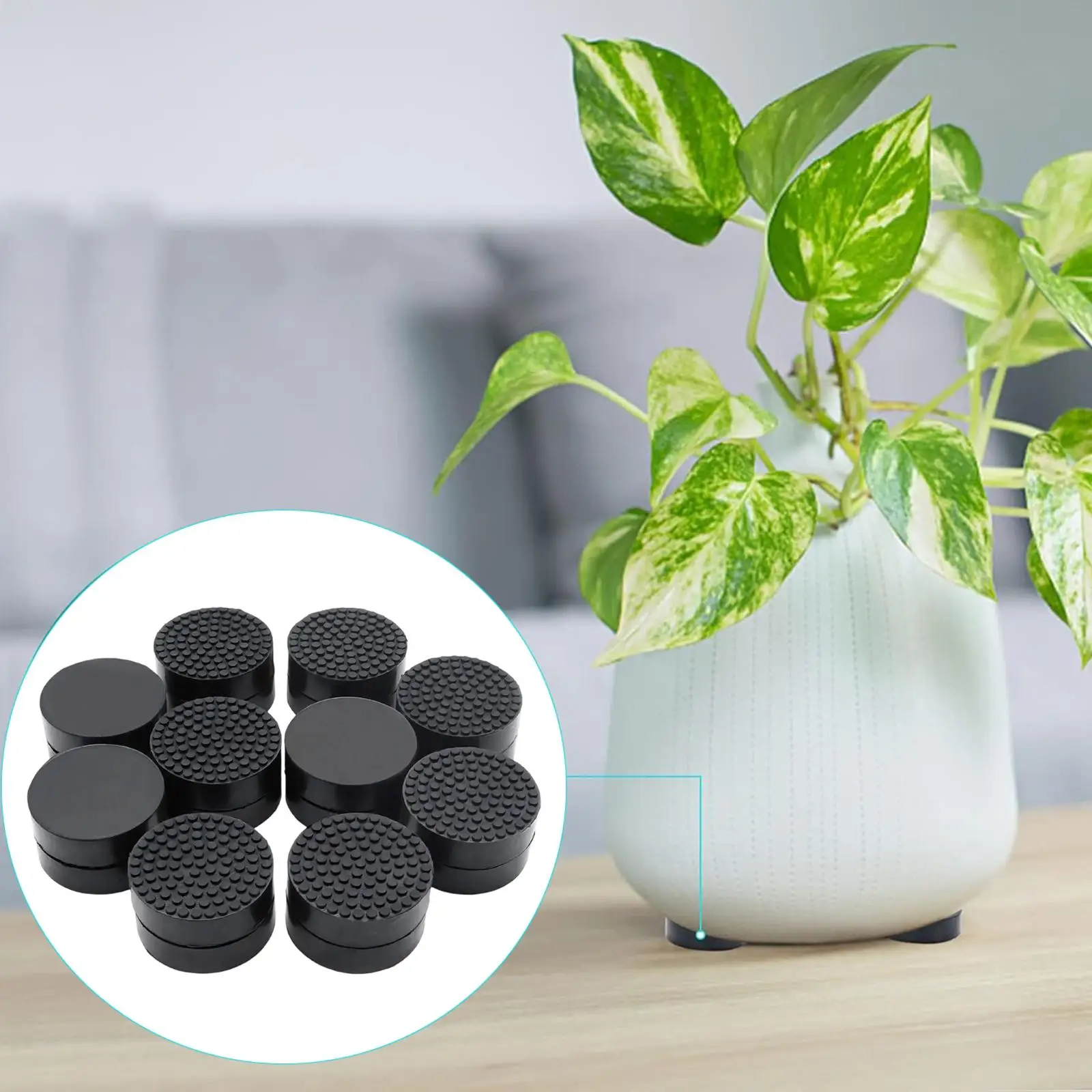 Plant Risers Stand Set of 20 Anti Scratch Pot Feet for Indoor Outdoor Flower Pots Enhanced Grip Accessories