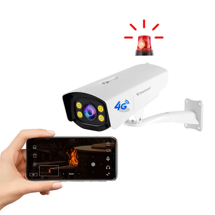 VStarcam FG511 Alarm Voice Prompt Smoke and Fire Point Detection Bullet Camera 4G Networking IP66 Surveillance Camera