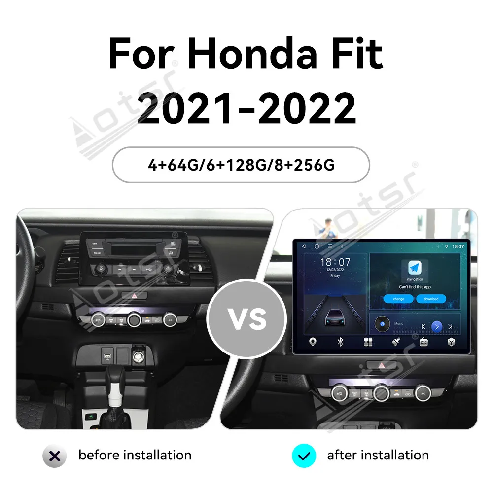 13.3 For Honda Accord Fit 2021-2022 Car Android Multimedia Player GPS Navigation Radio Stereo Head Unit Climate Touch Panel Cont