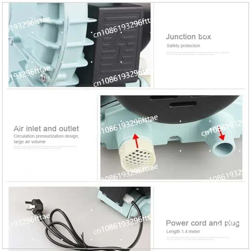 180W Seafood Pond Blower Sewage , Suction Fan, Aerator Fish Farming Air Pump