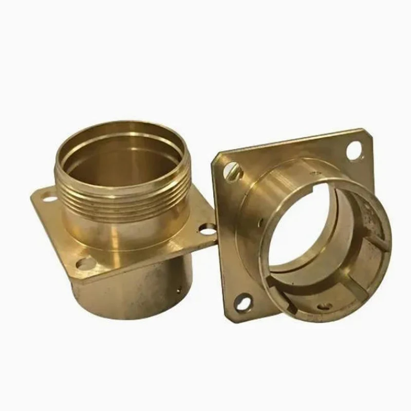 

polishing Machining Services cnc Machining Brass Precision Flange-mounted Connector