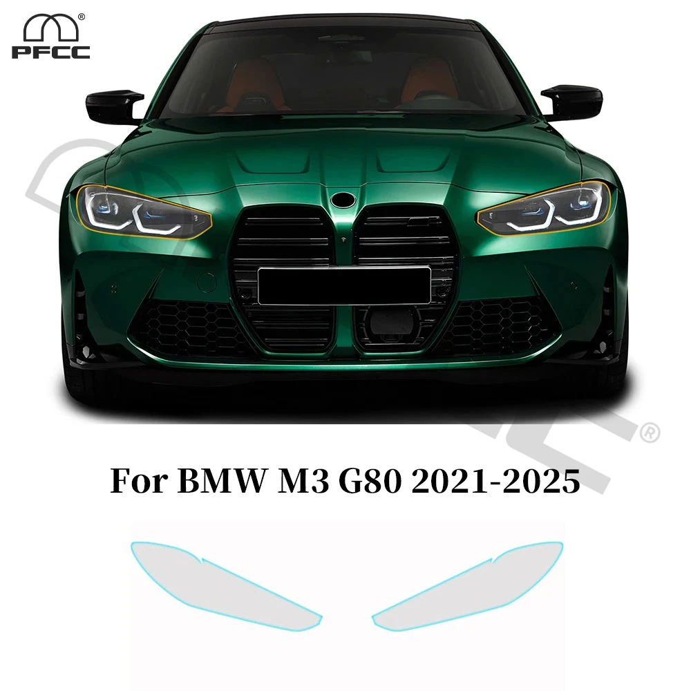 

Headlight Rearview TPU Paint Protection Film For BMW M3 G80 2021-2025 Clear Bra Anti-scratch Pre-cut PPF Resistant Invisible Kit