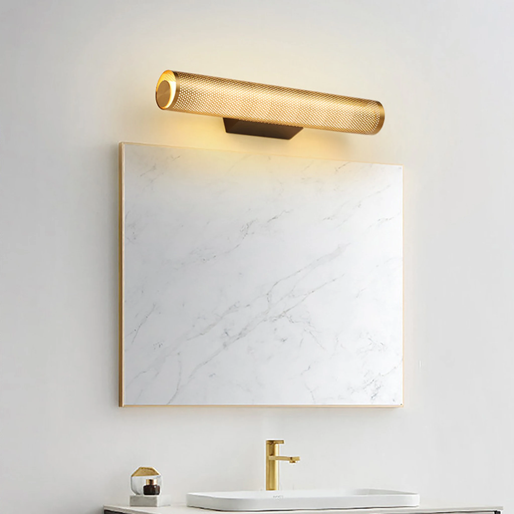 Modern Gold Wall Lamp LED Picture Lamp Flicker Free Bathroom Bedroom Hallway Villa Living Room Study Wall Light Decor