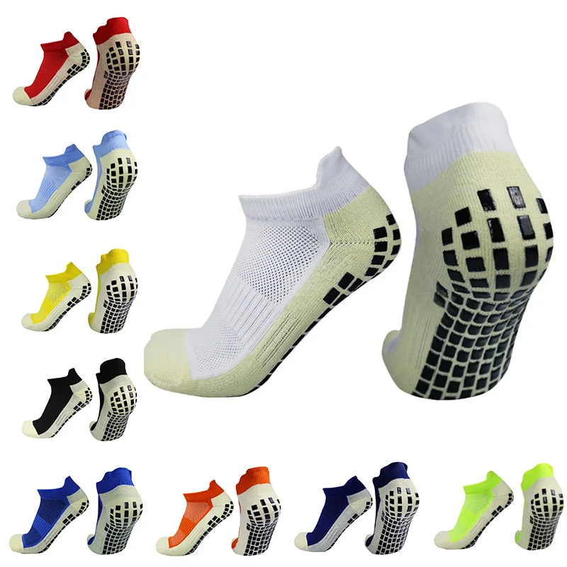 New Training  Slip Resistant Silicone Soccer Socks Breathable Outdoor Short Sports Men Women Football Socks