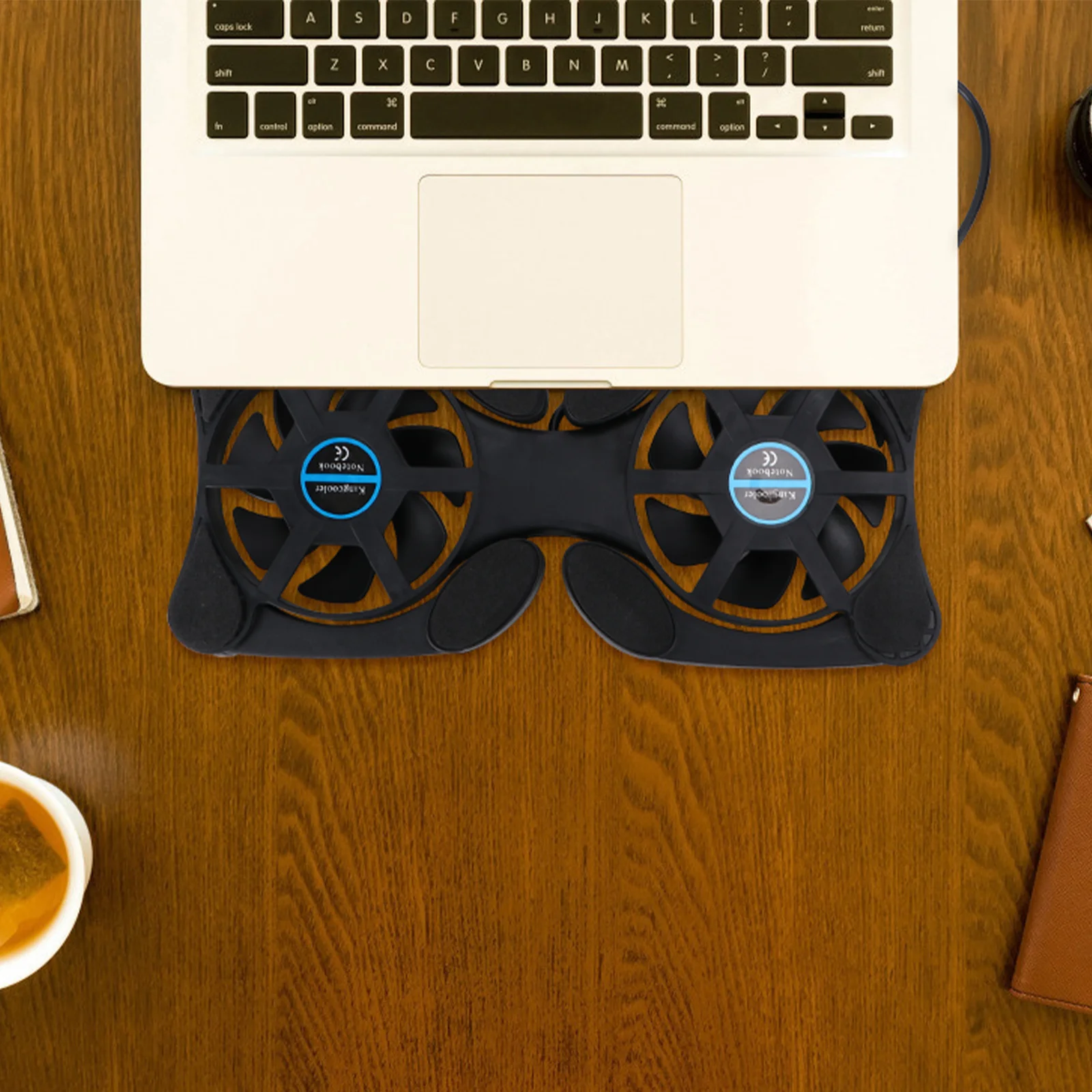 

Laptop Cooling Pad Foldable 2 Fans Usb Powered 70Mm Portable Cooler For Notebook Computer Black Cooling Fan Pad