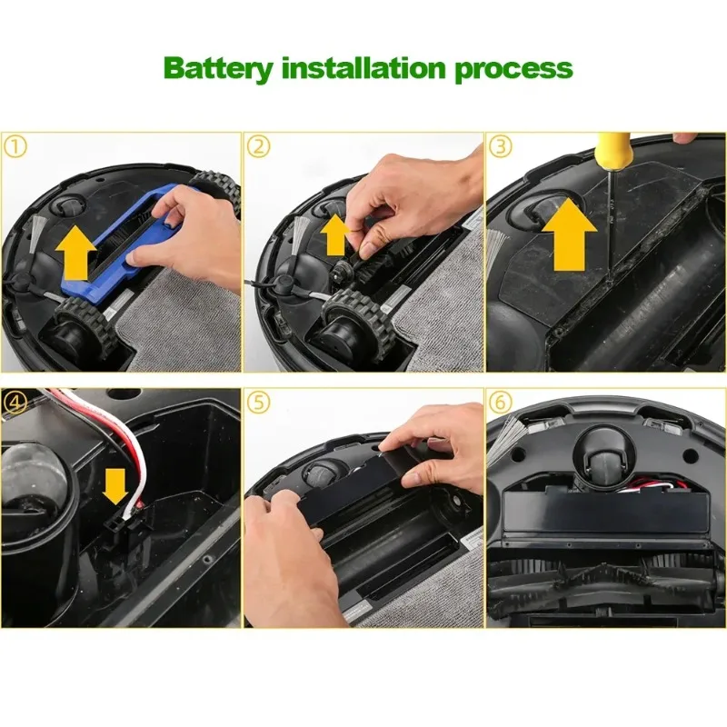 Rechargeable battery For VIOMI V2 Pro VRVCLMB21B MVVC01-JG Sweeping Mopping Robot 14.8V 12800mAh Vacuum Cleaner