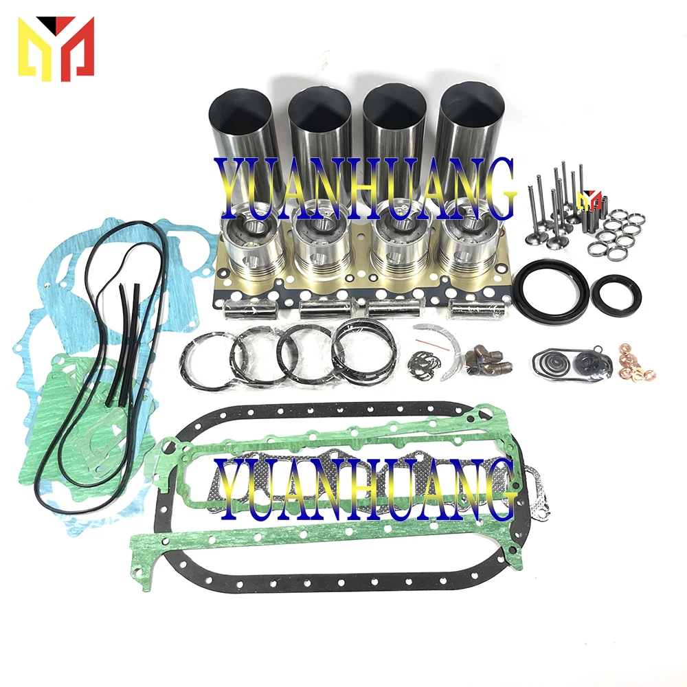 

4JG2 Engine Rebuild Kit With Valve Overhual Repair Gasket Set For ISUZU Diesel Liner Piston Ring Bearing