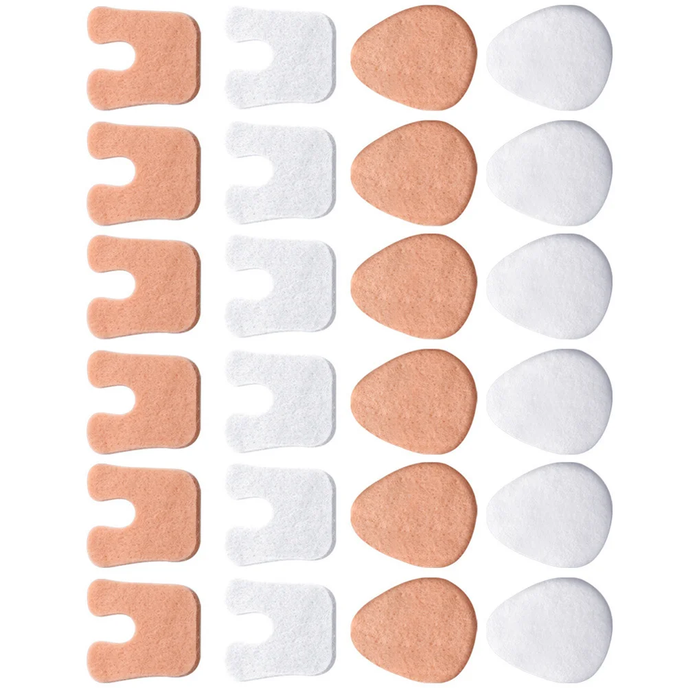 

24Pcs Breathable Shoe Pads Adhesive Forefoot Inserts Antiskid Impact Absorption for High Heels Flats Running Shoes