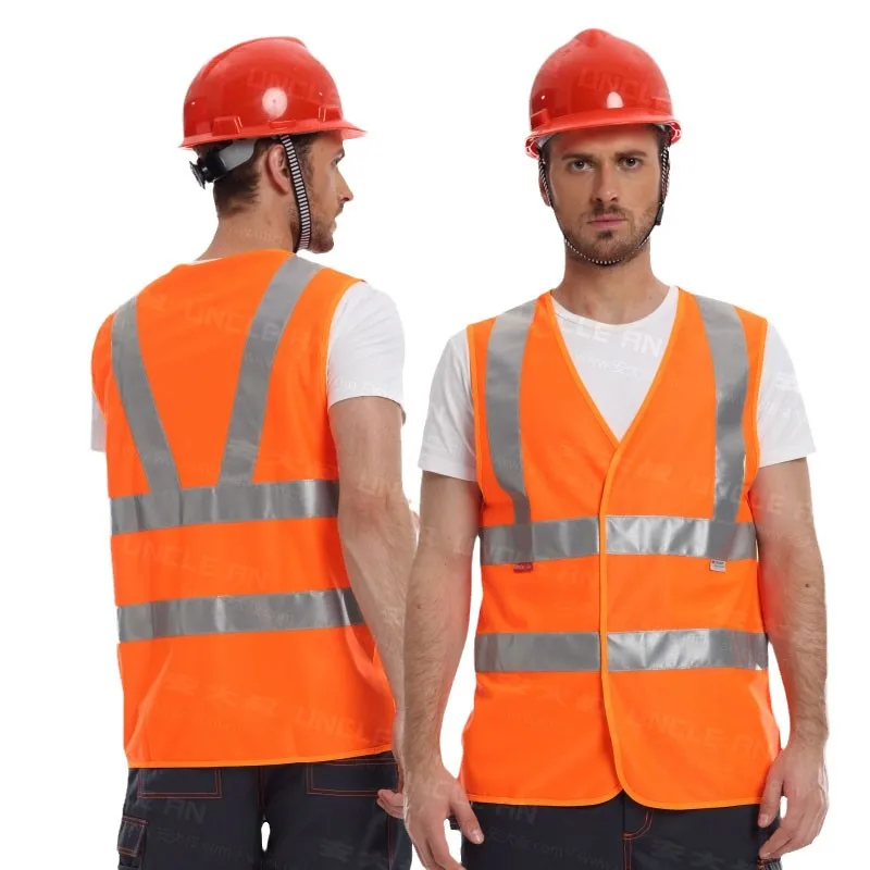 

High Visibility Safety Vest with Reflective Strips Work Vest For Men and Women