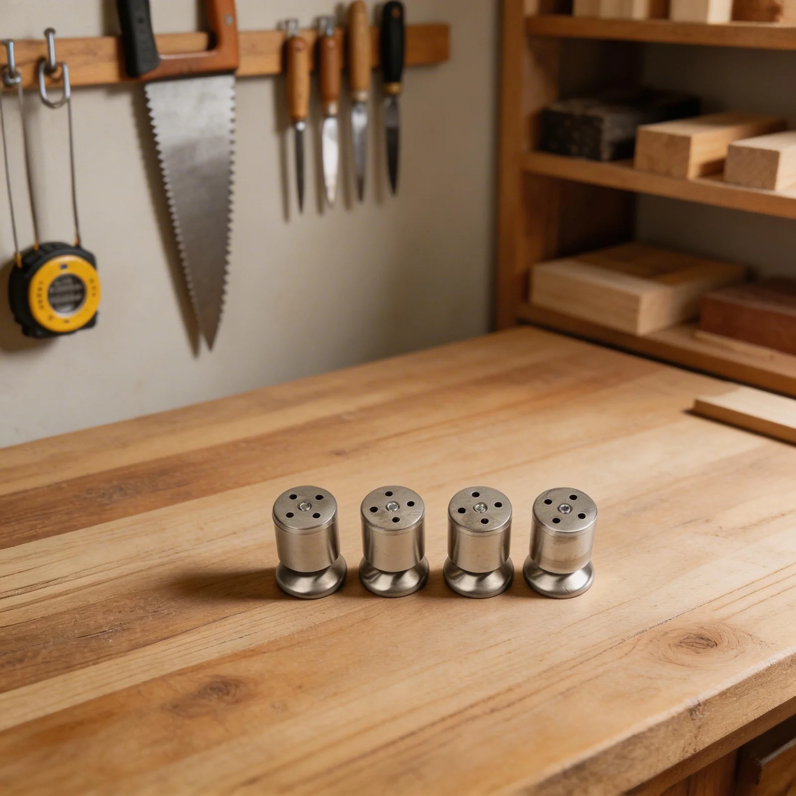 Stainless Steel Table Legs 4pcs for Cabinet Stool Bed with Waterproof Feature and Simple Screw On Installation