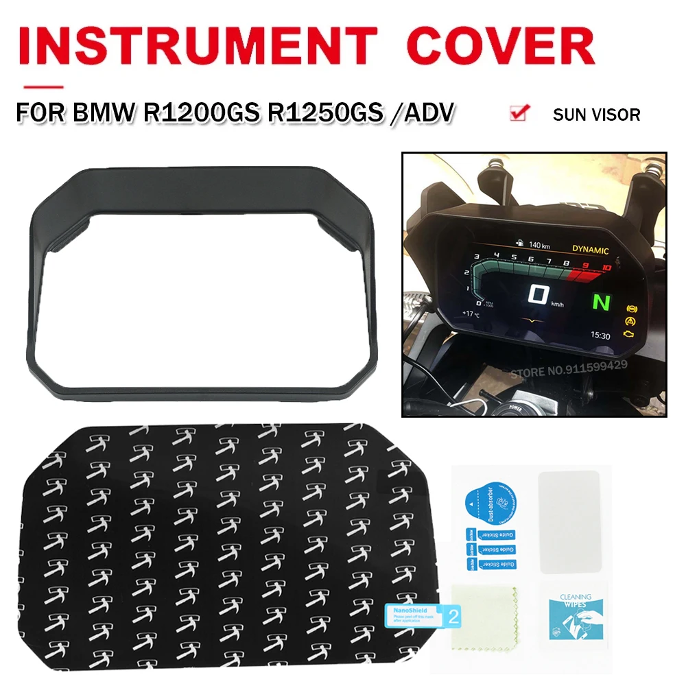 Motorcycle Instrument Hat Sun Visor Meter Cover Screen Protector Guard Protection Part For BMW R1200GS LC Adv R1250GS LC R1300GS