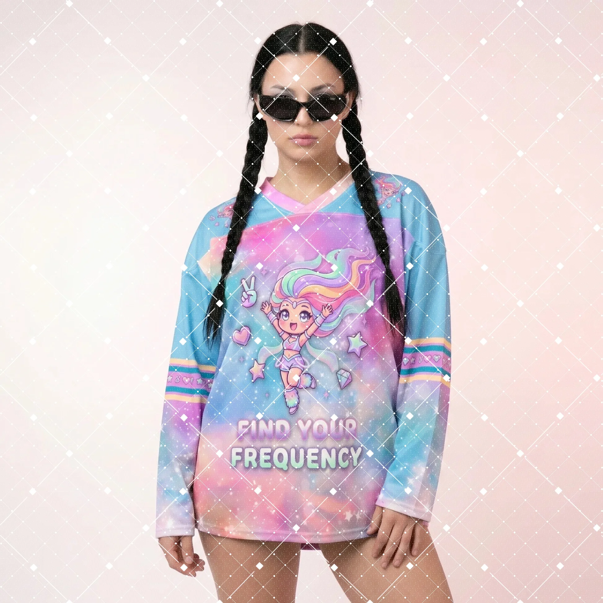 Autumn V-neck Quick Drying Fashion Trend Long Sleeved Colorful Sports and Leisure Style