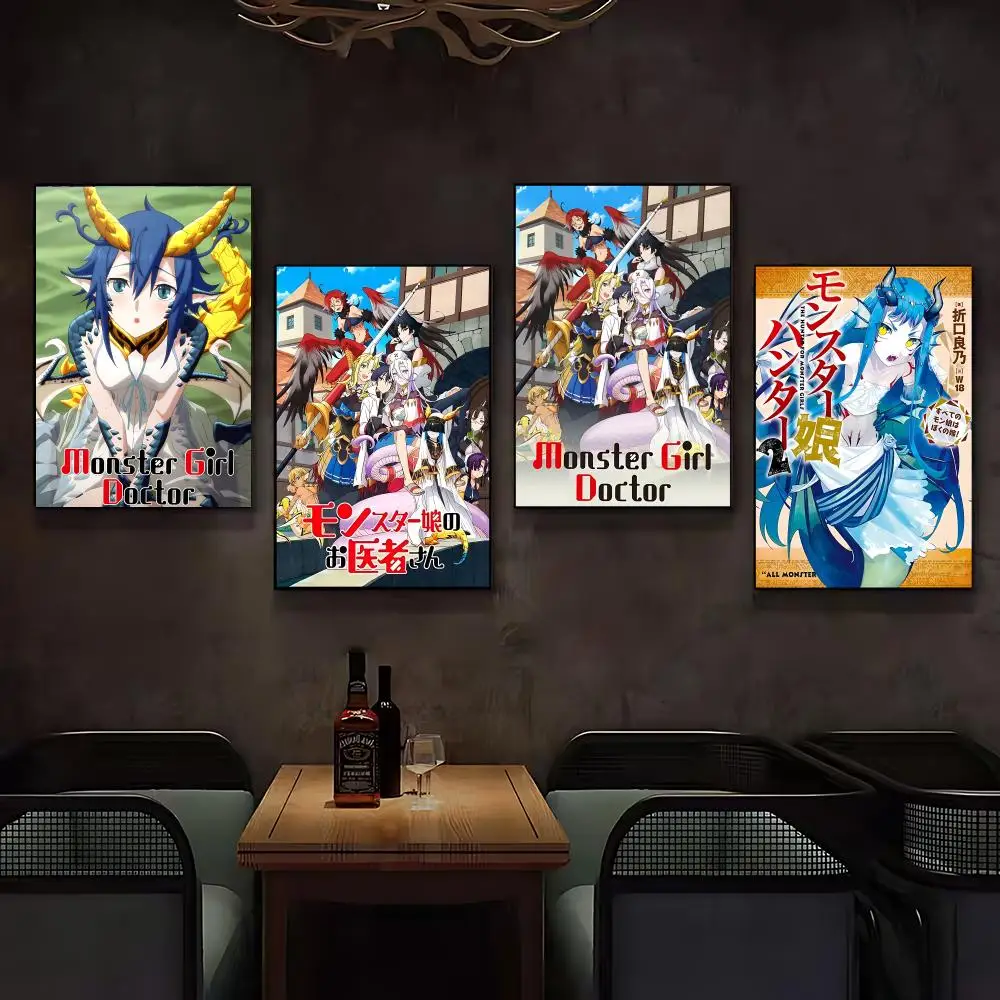 Anime MMonster Girl Doctored Poster Posters Anime Room Decor Decoration Movie Backpack Wall Interior Music Wall Art