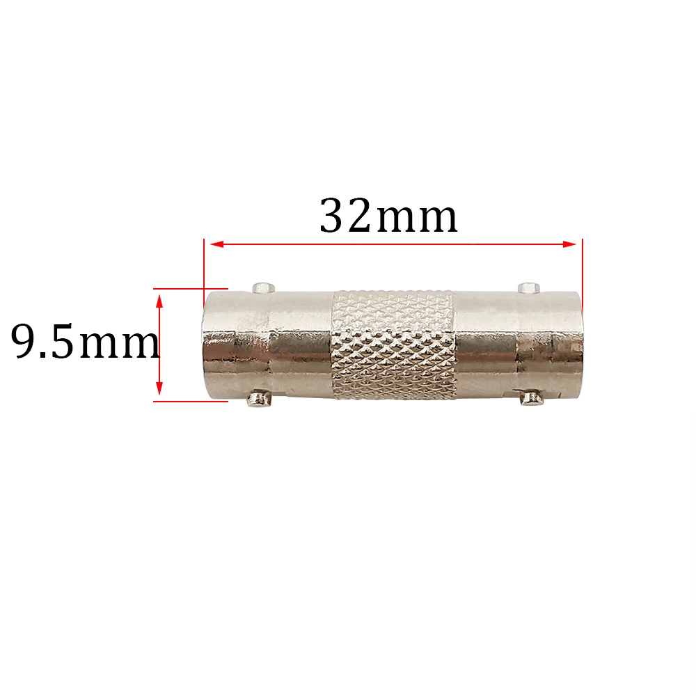 Złącze żeńskie BNC bez lutowania BNC żeńskie do BNC przedłużacz Jack łącznik kablowy do kamera telewizji przemysłowej System nadzoru bezpieczeństwa
