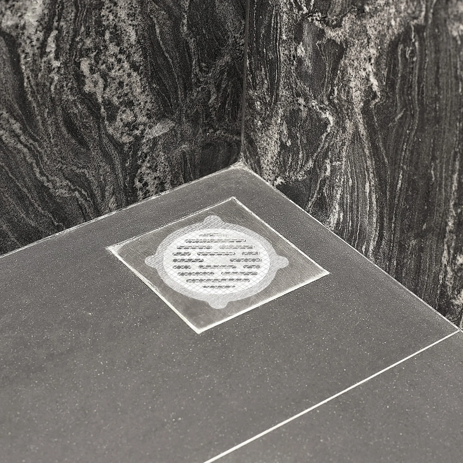 

50 шт., сетчатые наклейки-ловесы, круглые напольные чехлы, пробка для волос для ванной комнаты, простая установка, легкое удаление, легкий вес