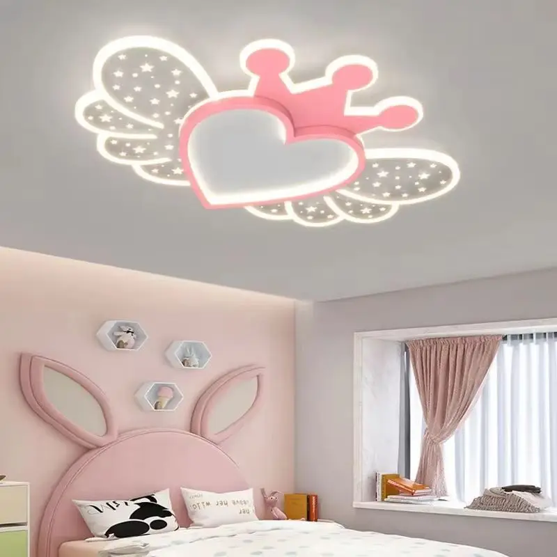 

Remote Control Dimming LED Cartoon Ceiling Lights For Bedroom Restaurant Living Room Lamp Home Decor Hanging lights Indoor light