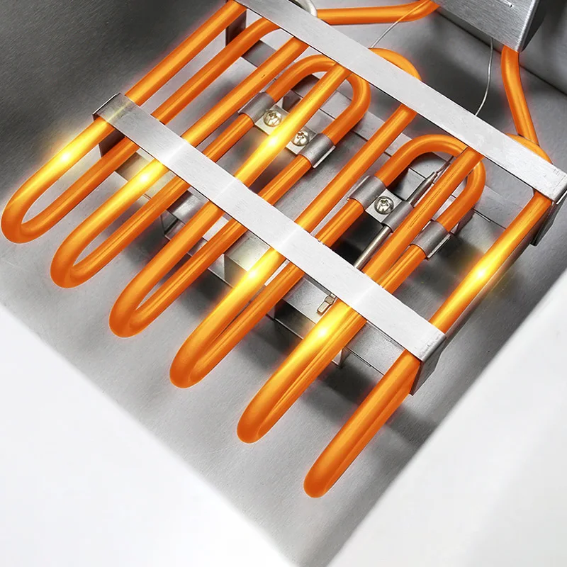 13l única fritadeira elétrica de aço inoxidável batatas fritas frango frito fritadeira 220v 3250w máquina fritar