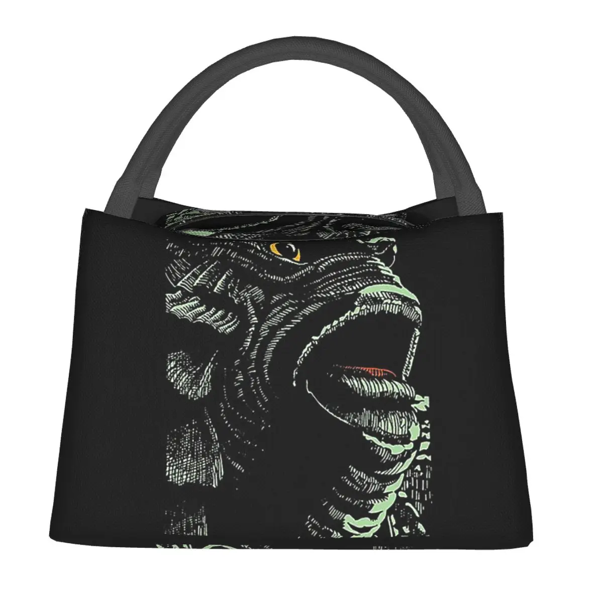 The Creature From The Black Lagoon Lunch Bags Bento Box Lunch Tote Picnic Bags Cooler Thermal Bag for Woman Kids Office